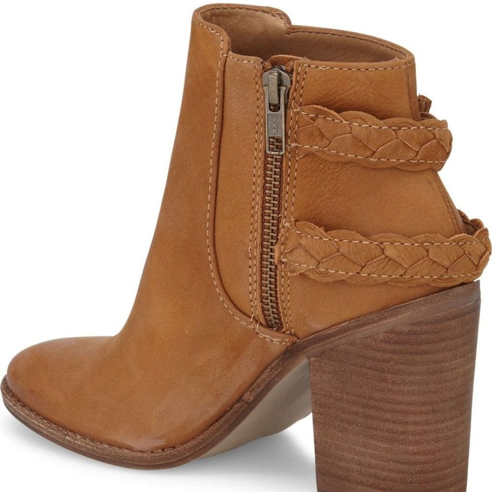 Steve Madden New BOOTS Braided Strap Ankle Leather Bootie NIB Women's 10 ๐HP - Picture 5 of 9